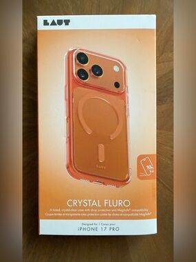LAUT Crystal Fluro Case for iPhone 17 Pro — Orange Tint
